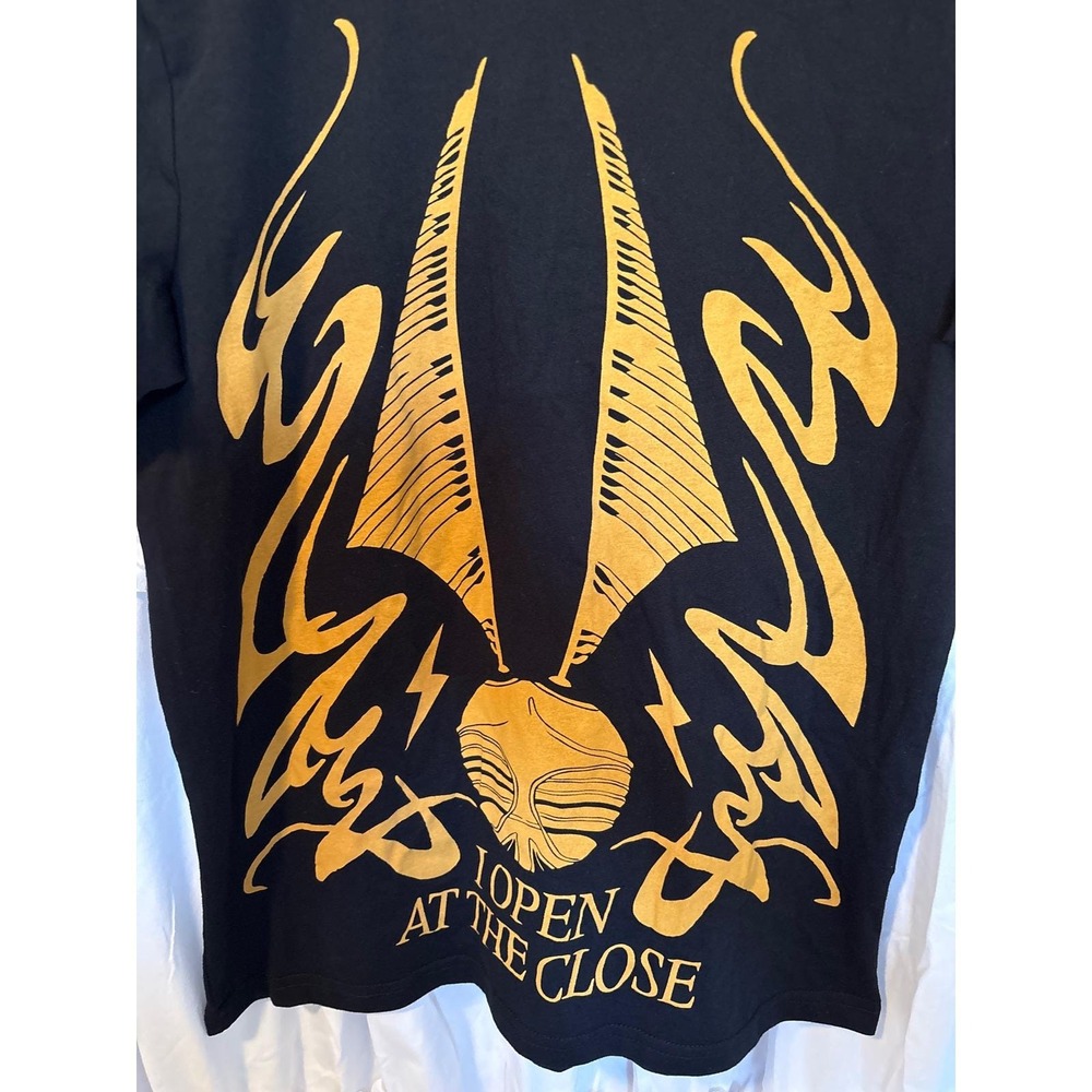 Harry potter Kids Black Graphic T Shirt I Open At The Close Wizardry Design - Picture 7 of 7